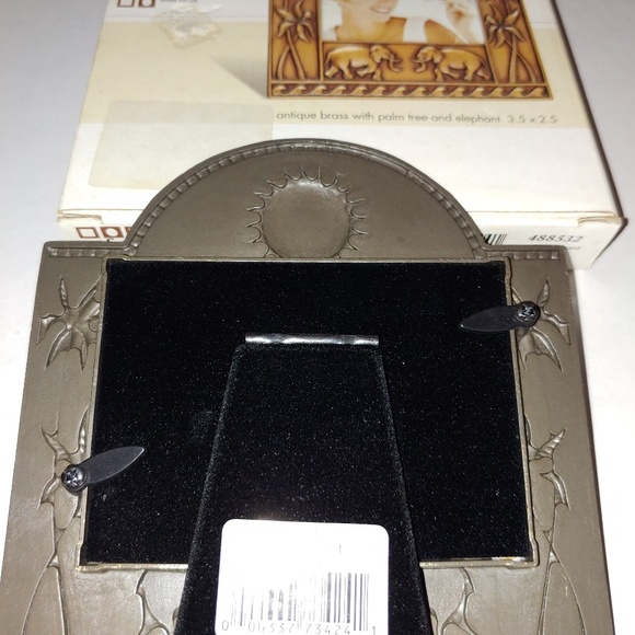 Fetco 3.5 x 2.5. Antique Brass w Palm Tree + Eleph Sale - Picture 2 of 3